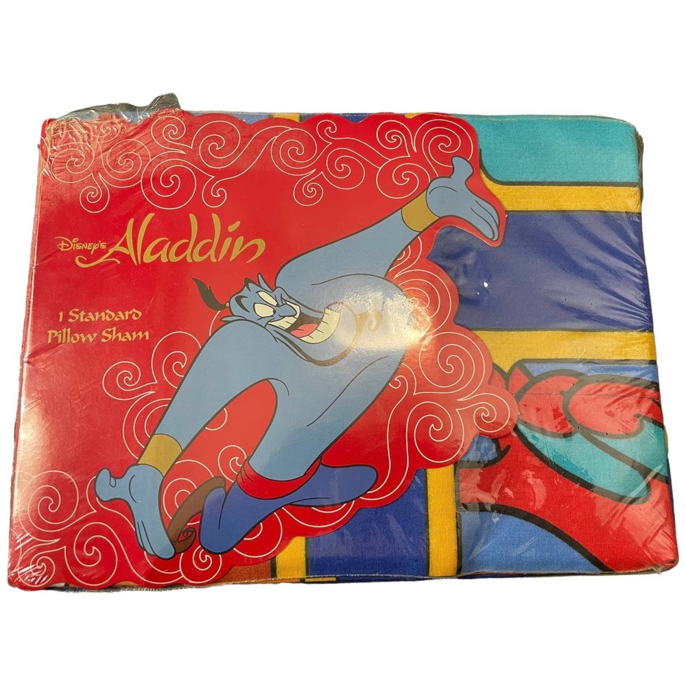 Vintage Aladdin Pillow Sham Standard Size